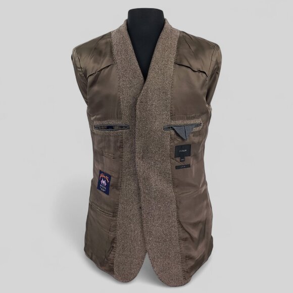 J. Crew Men's Ludlow Herringbone Sport Coat Blazer 40R - Picture 11 of 14